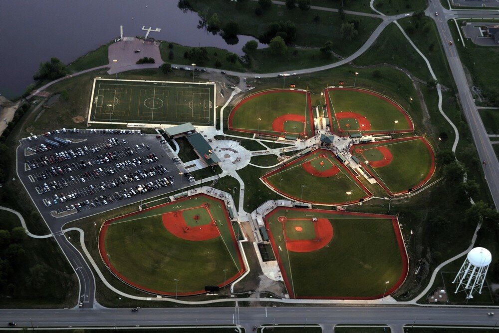Sports complexes saves time on field prep with portable pitching mounds.